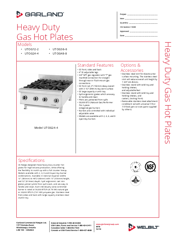 Cutsheet