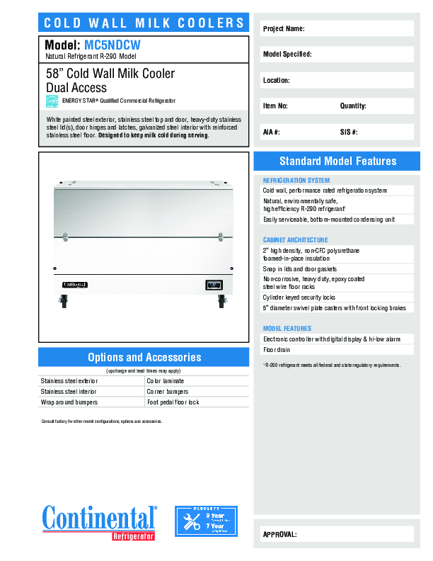 Cutsheet