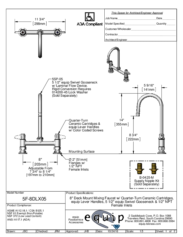 Cutsheet