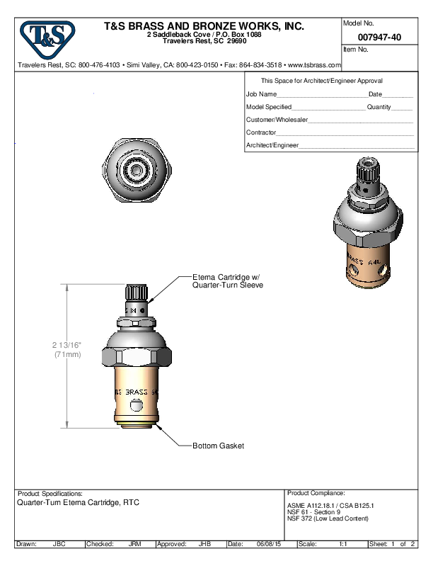 Cutsheet