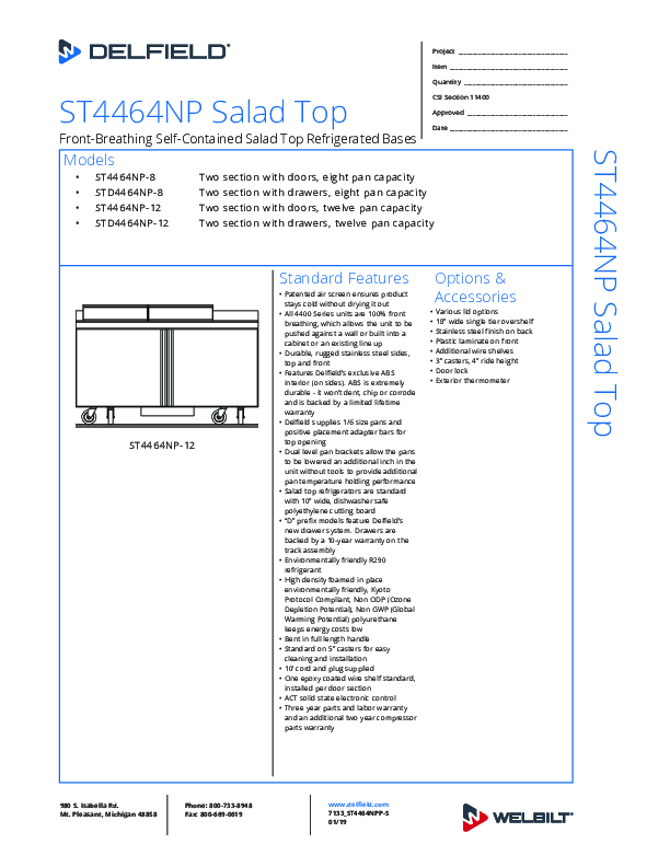 Cutsheet