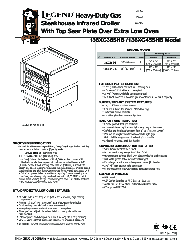 Cutsheet