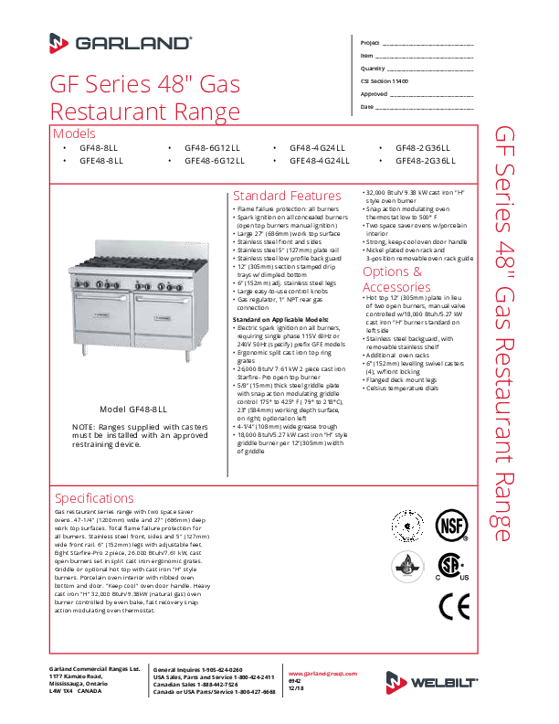 Cutsheet