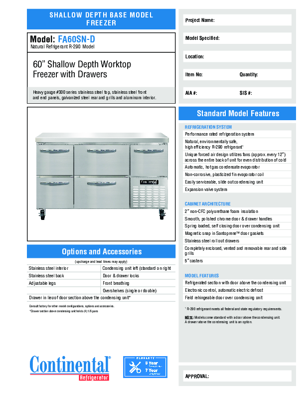 Cutsheet