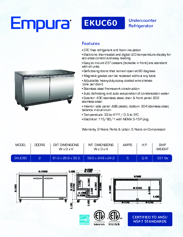 Cutsheet