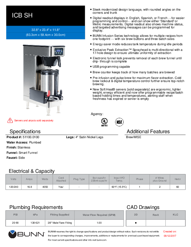 Cutsheet