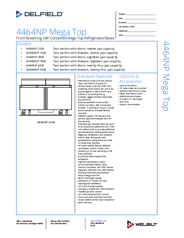 Cutsheet