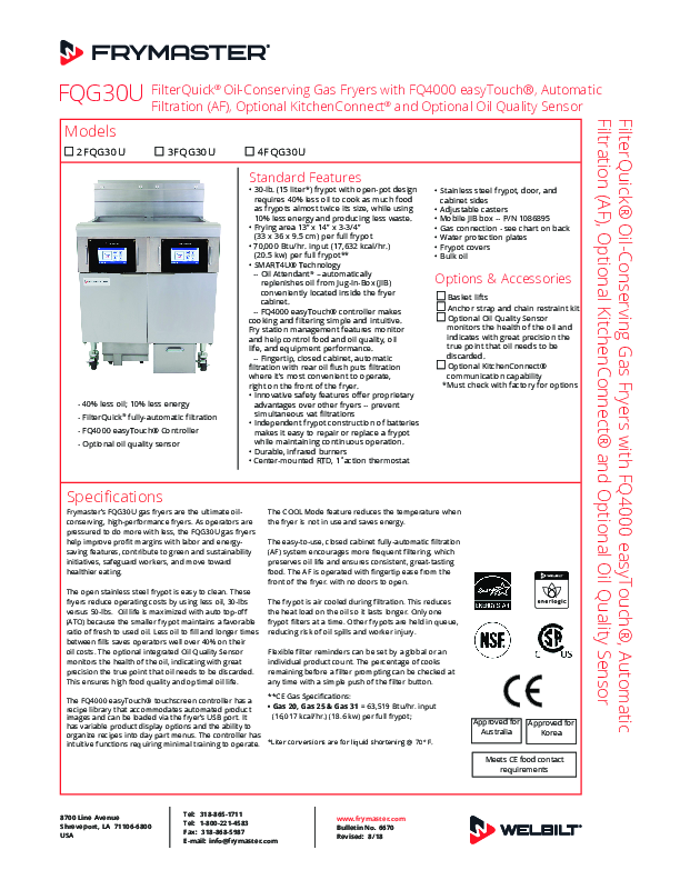 Cutsheet