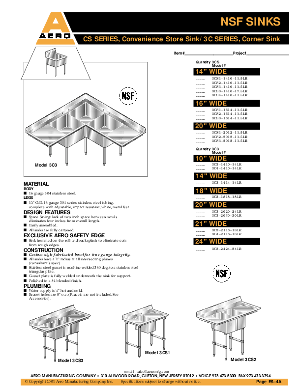 Cutsheet