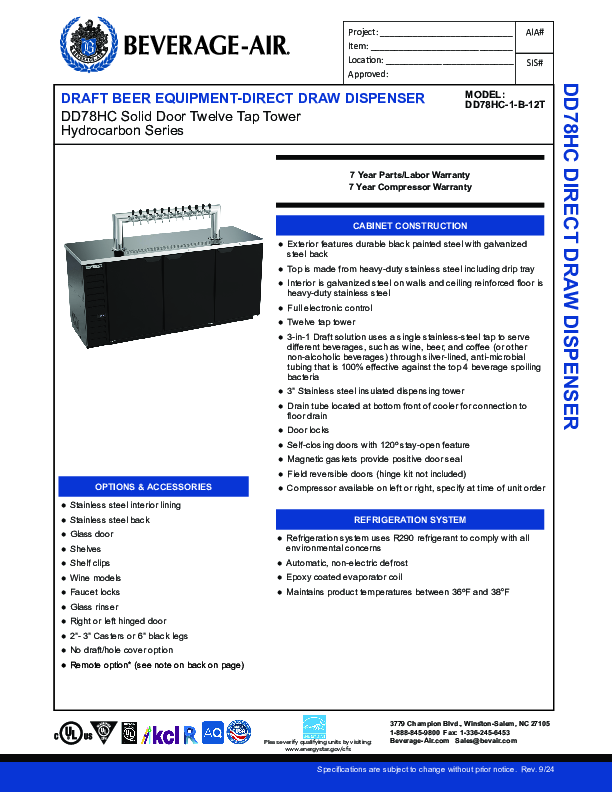 Cutsheet