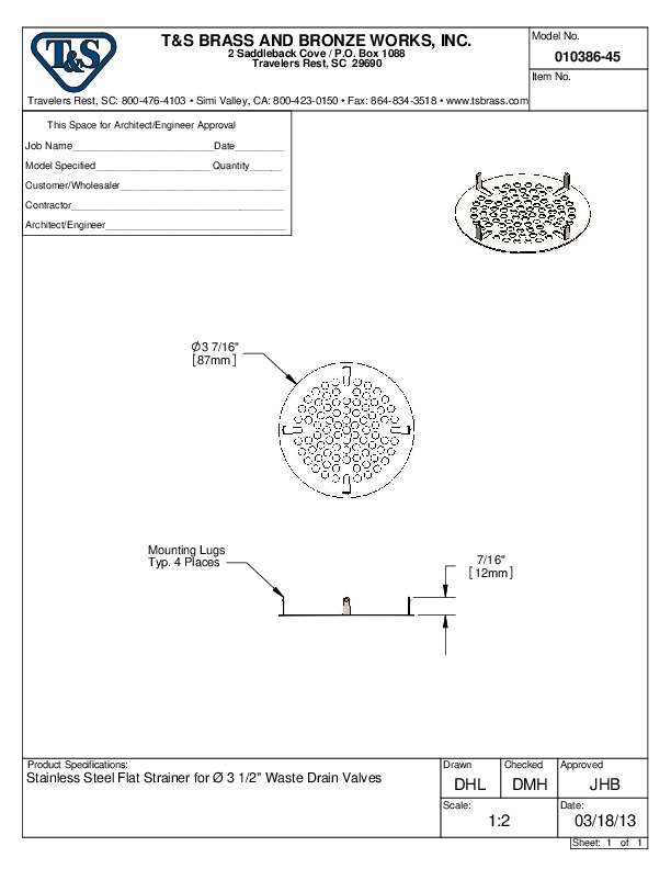 Cutsheet