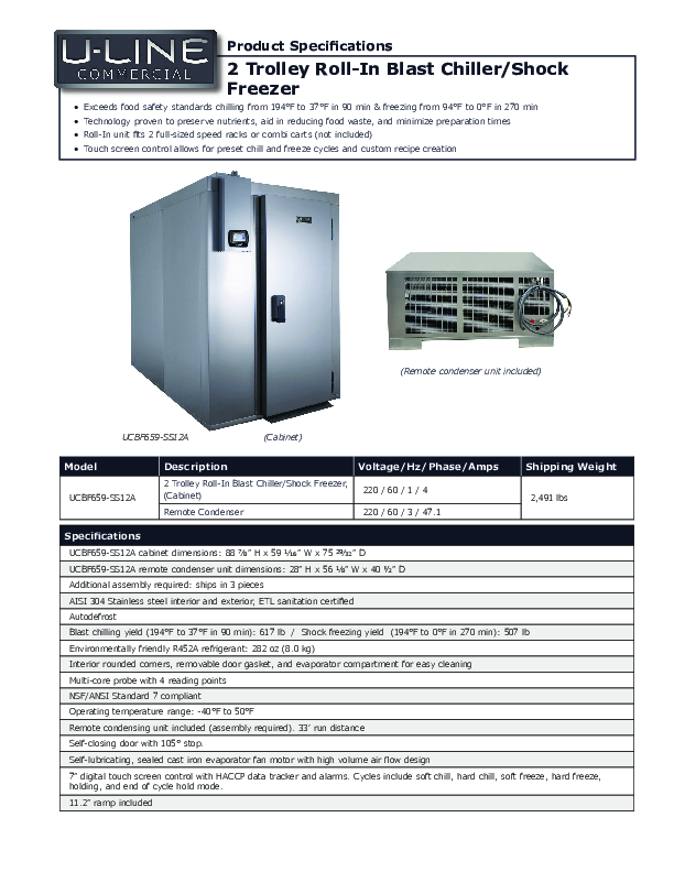 Cutsheet