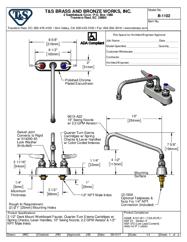 Cutsheet