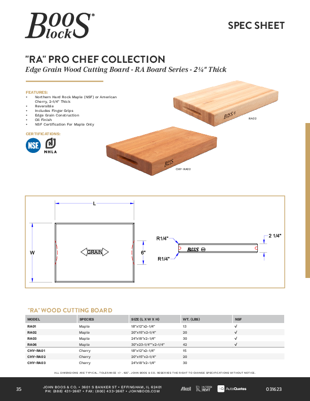 Cutsheet