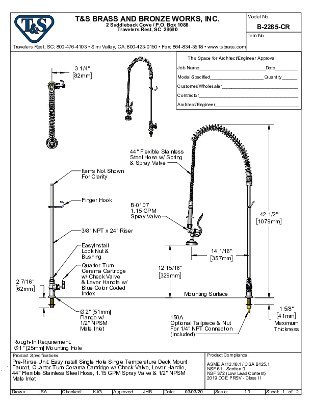 Cutsheet