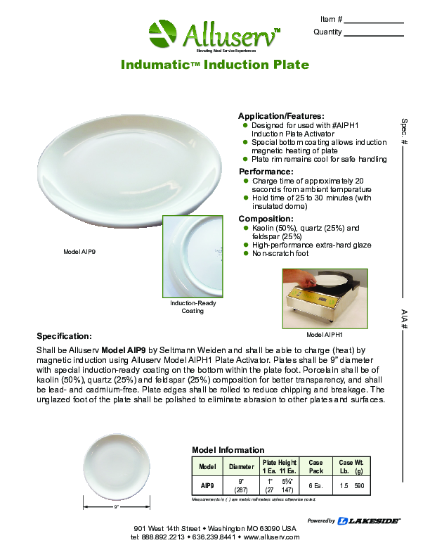 Cutsheet