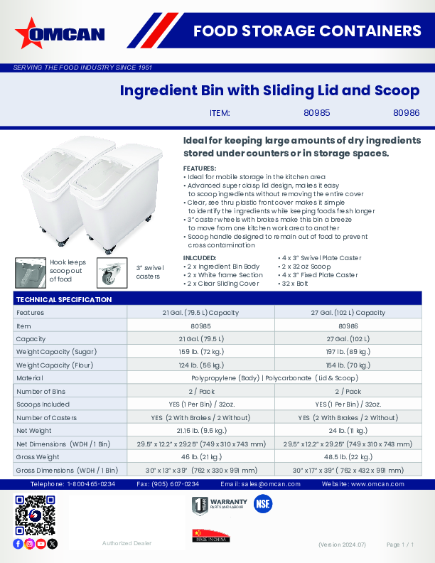 Cutsheet