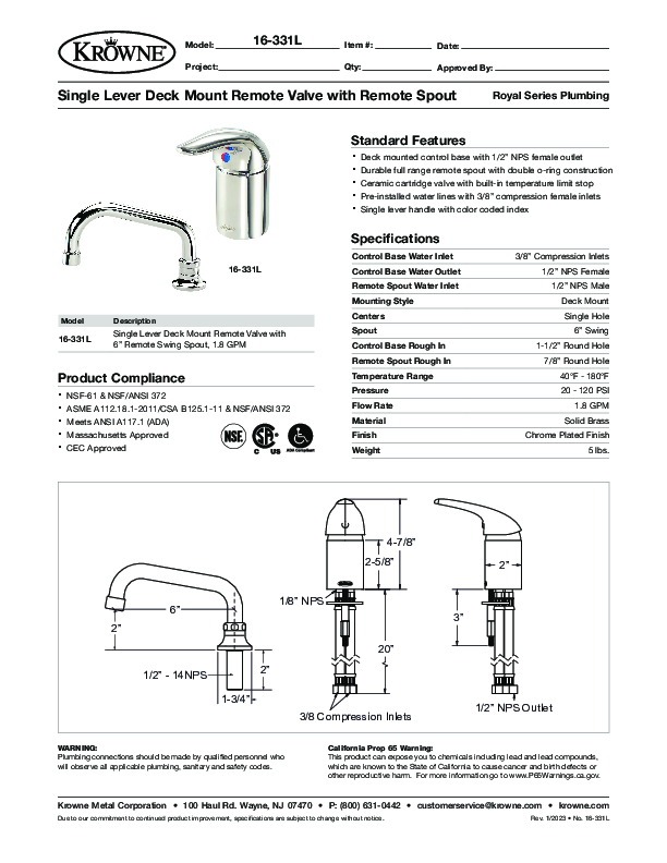 Cutsheet