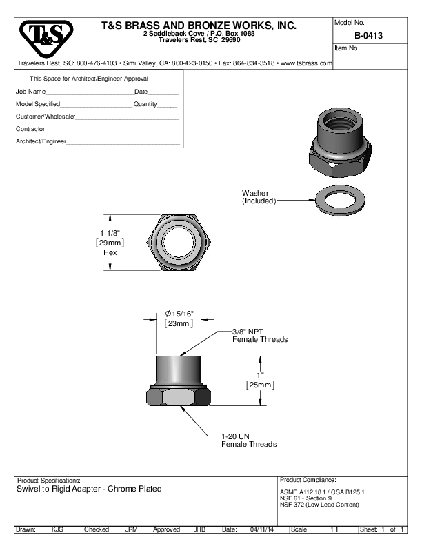 Cutsheet