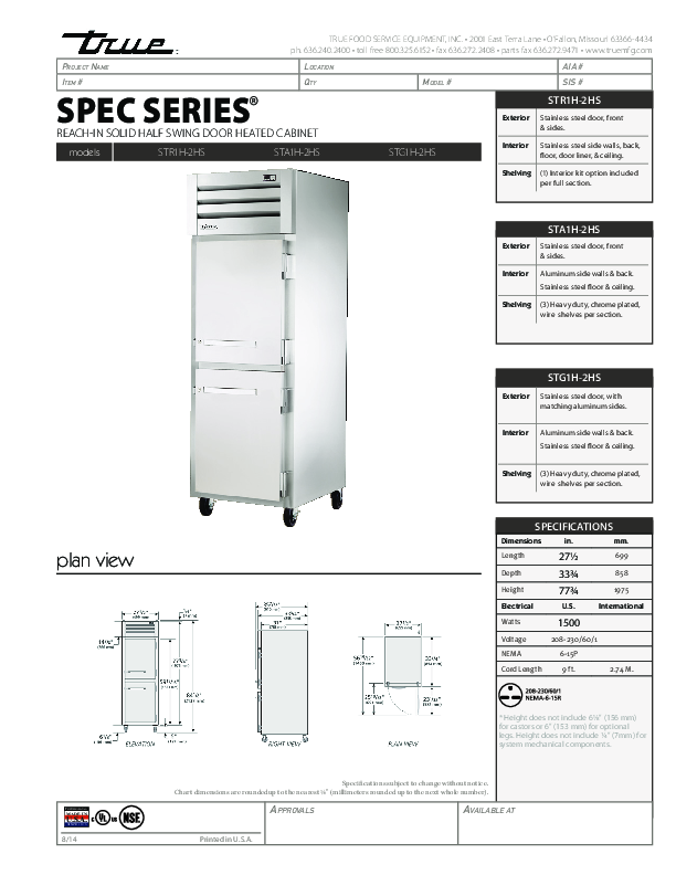 Cutsheet