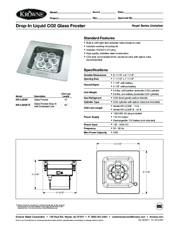 Cutsheet