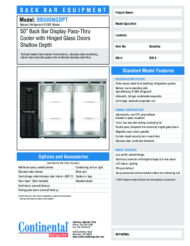 Cutsheet