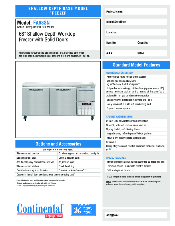 Cutsheet