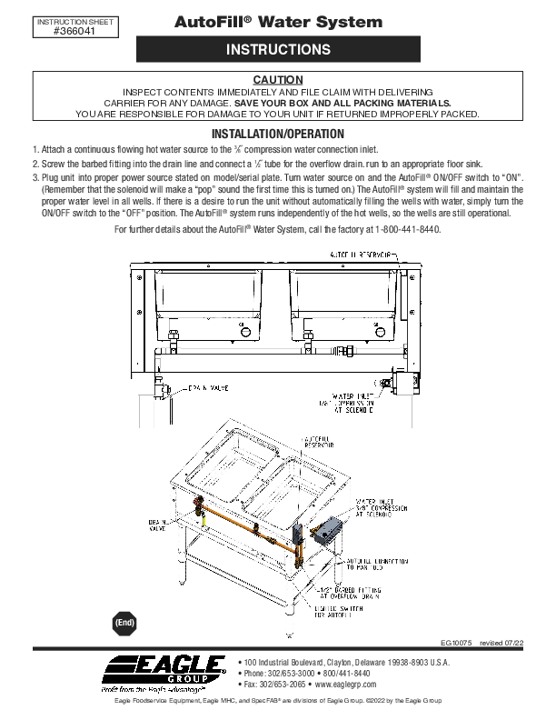 Installation Sheet