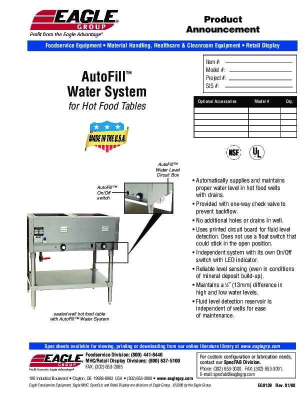 AutoFill® Water System