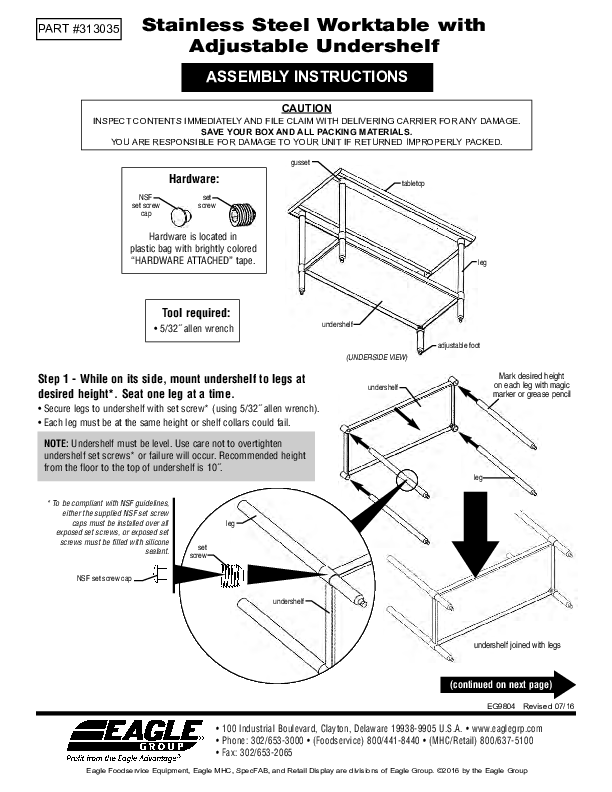 Assembly Instructions