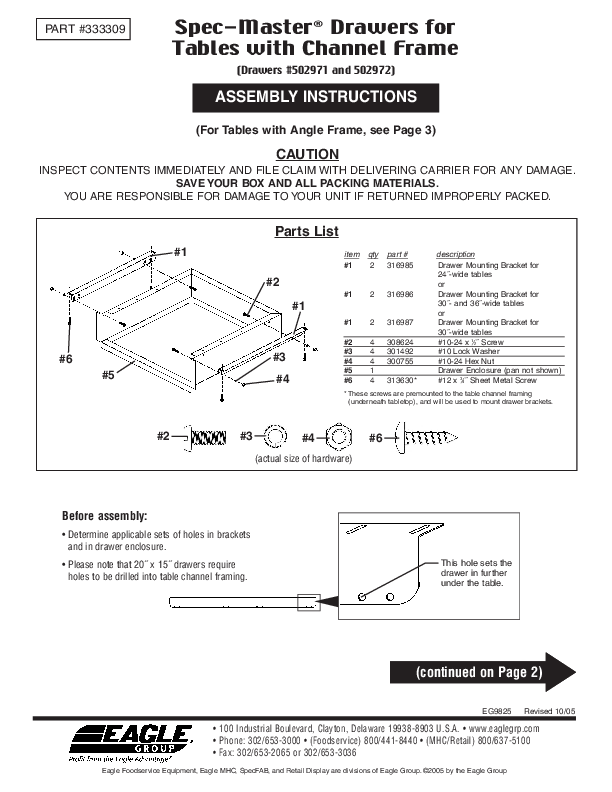 Assembly Instructions