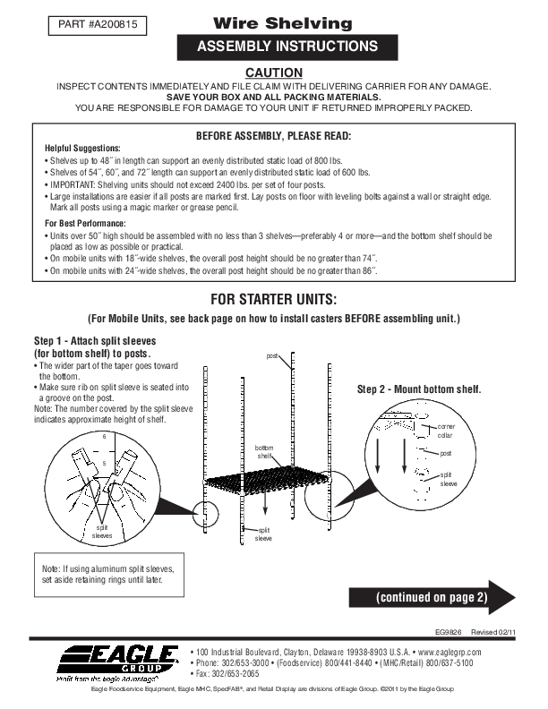 Assembly Instructions