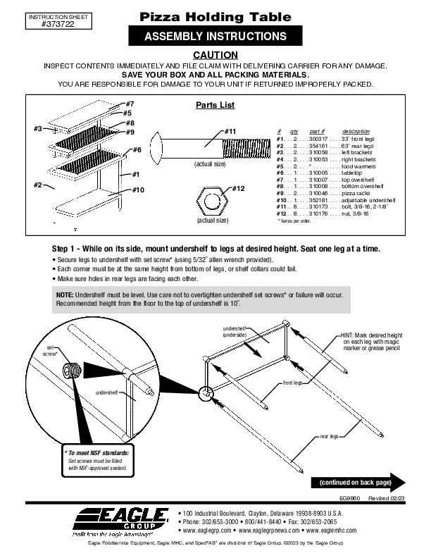 Assembly Instructions