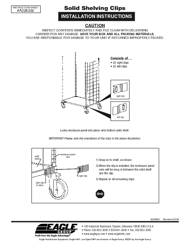 Installation Instructions