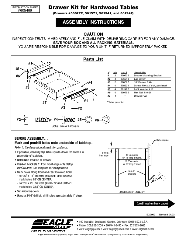 Assembly Instructions