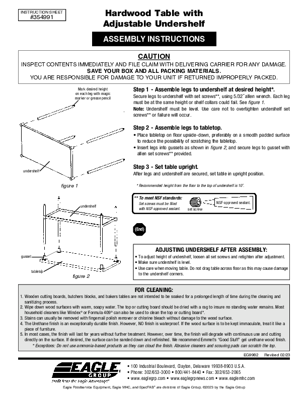 Assembly Instructions