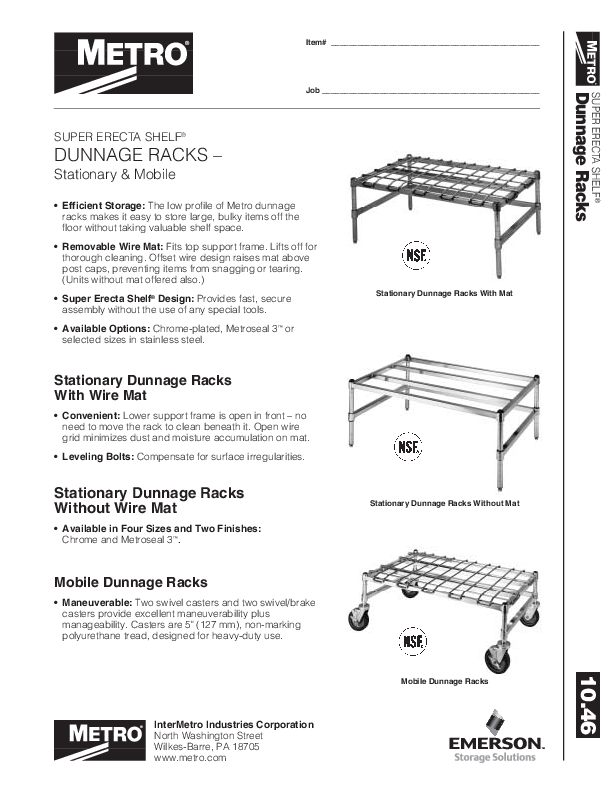 Cutsheet