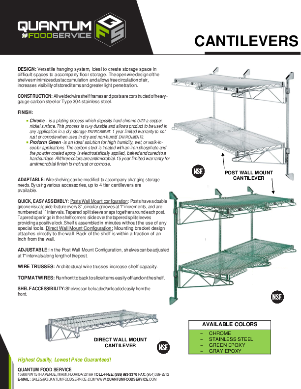 Cutsheet