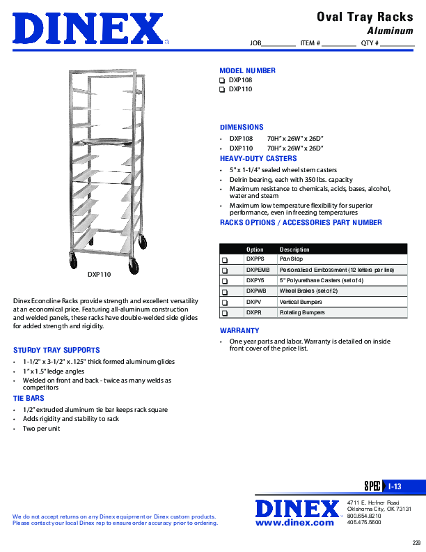 Cutsheet