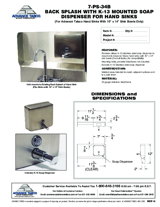 Cutsheet