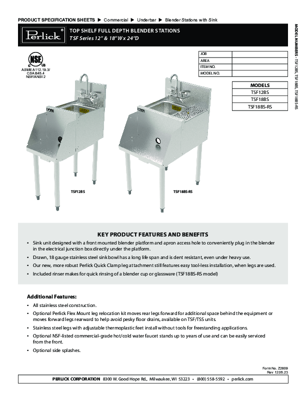 Cutsheet