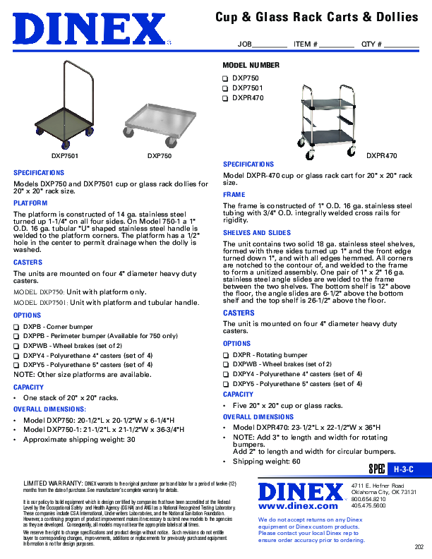 Cutsheet