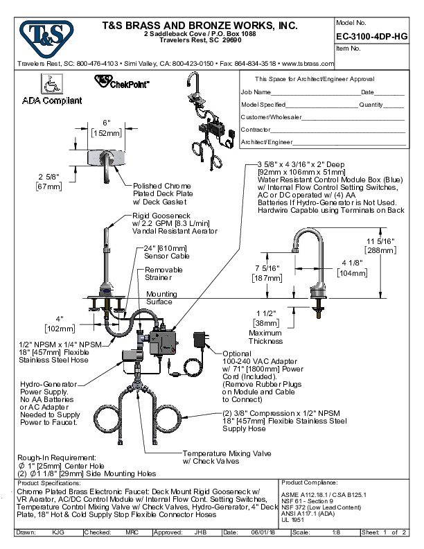 Cutsheet