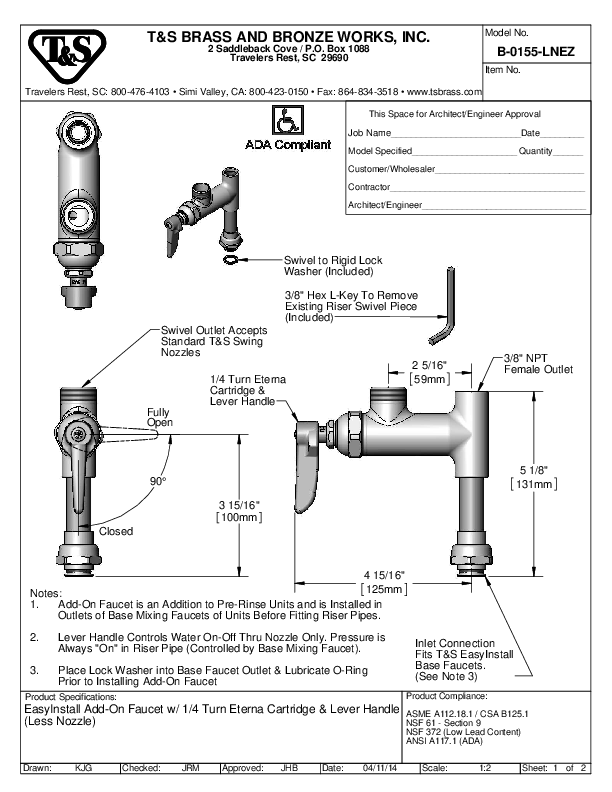 Cutsheet