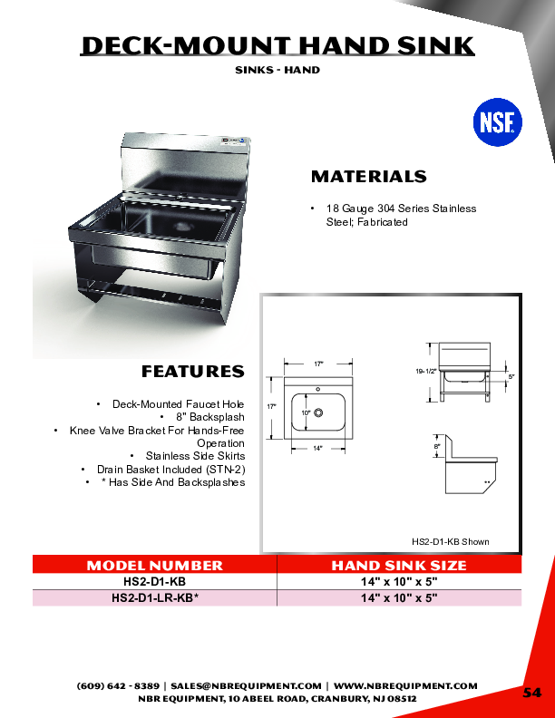 Cutsheet