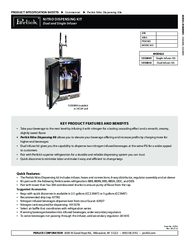 Cutsheet