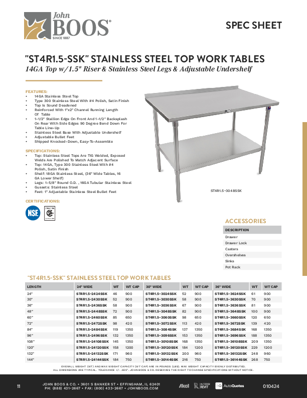 Cutsheet