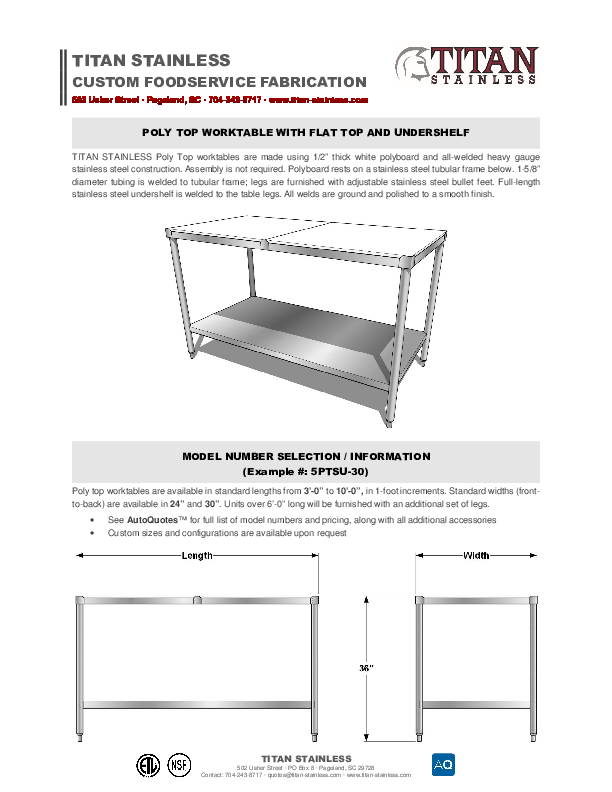 Cutsheet