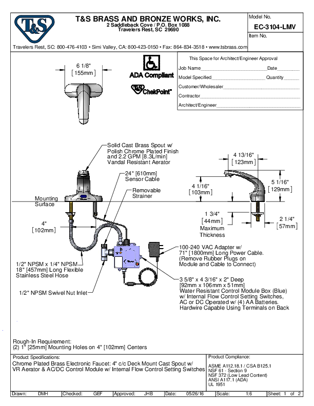 Cutsheet