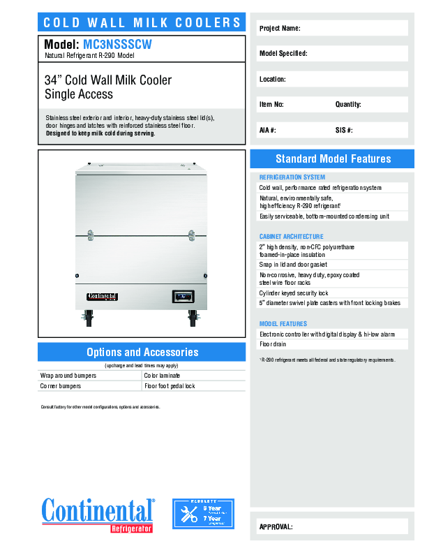 Cutsheet